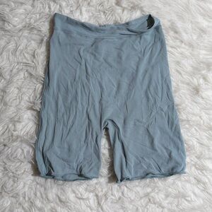 SKIMS 3X Light Blue Mesh Shorts Thin
